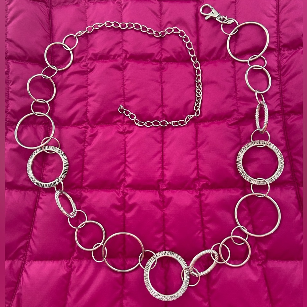 Metal chain belt